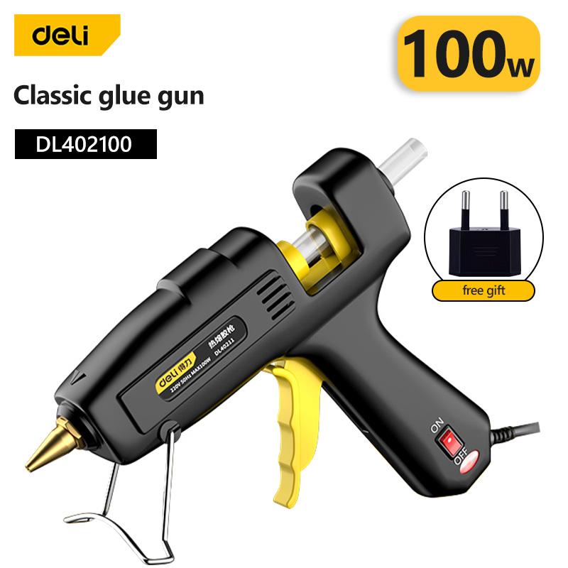 Deli 100W Hot Melt Glue Gun Set With Glue Stick Industrial Glue Guns Thermo Electric Heat Temperature Repair Tool
Deli 100W Hot Melt Glue Gun Set With Glue Stick Industrial Glue Guns Thermo Electric Heat Temperature Repair Tool