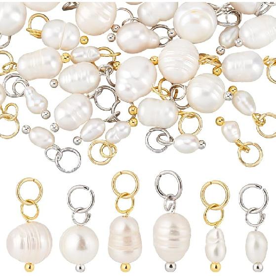 PH PandaHall Natural Pearl Pendant Charms Pearl Bead Pendant with Loop Jewelry Connector for DIY Jewelry Making 16~17mm Length
PH PandaHall Natural Pearl Pendant Charms Pearl Bead Pendant with Loop Jewelry Connector for DIY Jewelry Making 16~17mm Length