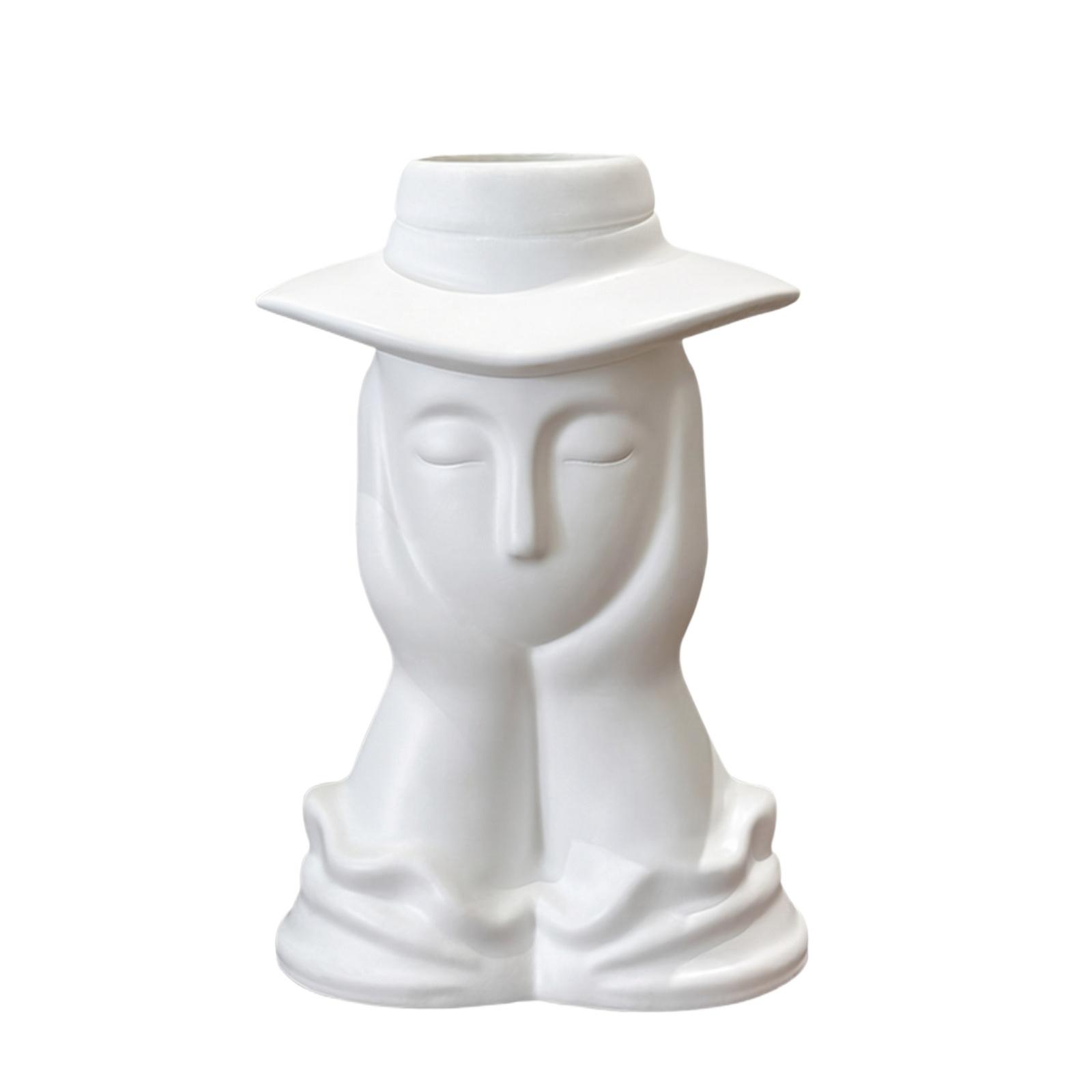 Creative Gentleman Double Vase Tabletop Ornament Modern Home Decor Sculpture Unique Design Resin Material Artistic Display Piece one size білий
Creative Gentleman Double Vase Tabletop Ornament Modern Home Decor Sculpture Unique Design Resin Material Artistic Display Piece one size білий