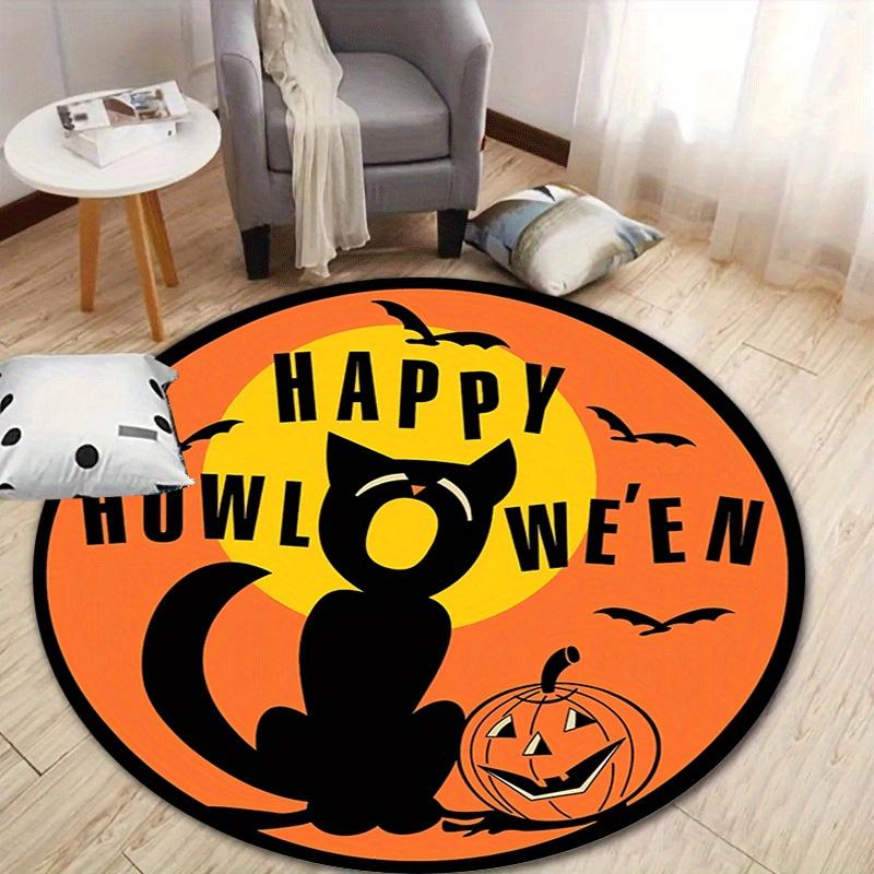 1pc Soft, Absorbent & Non-Slip Black Cat and Pumpkin Round Rug, Perfect for Entryway, Living Room, Bedroom Decor, Machine Washable Flannel M 80cm by 80cm
1pc Soft, Absorbent & Non-Slip Black Cat and Pumpkin Round Rug, Perfect for Entryway, Living Room, Bedroom Decor, Machine Washable Flannel M 80cm by 80cm