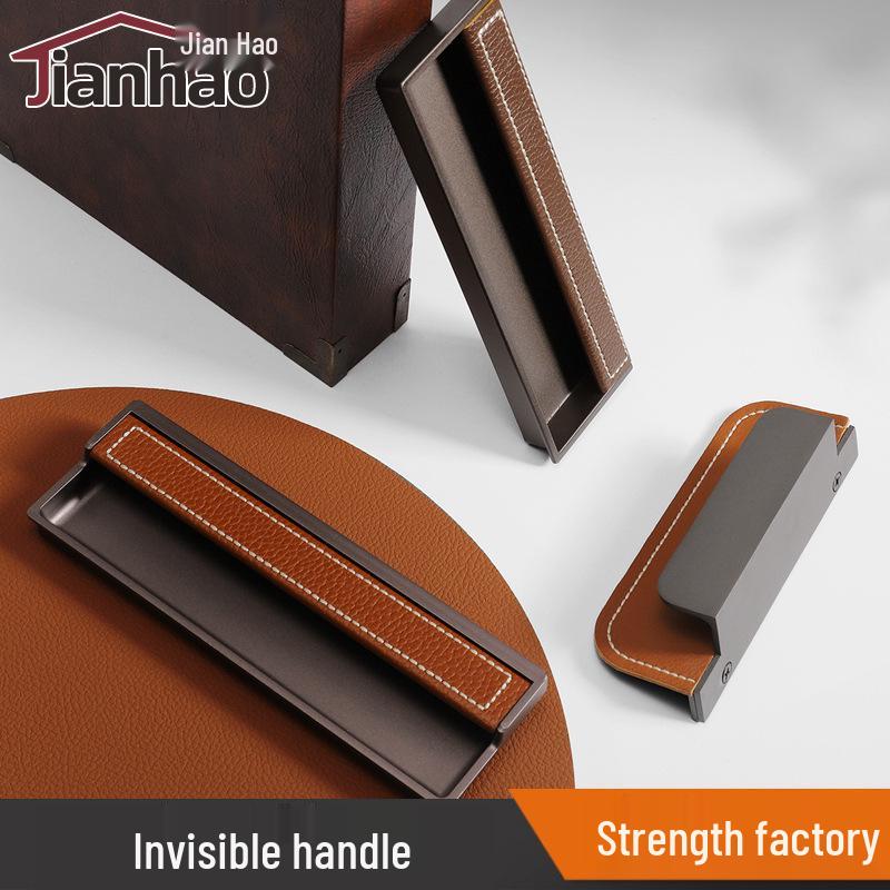 Luxury Leather Grooved Recessed Handle for Hidden Sliding Doors Pearl Gray Black Leather 8613-96
Luxury Leather Grooved Recessed Handle for Hidden Sliding Doors Pearl Gray Black Leather 8613-96