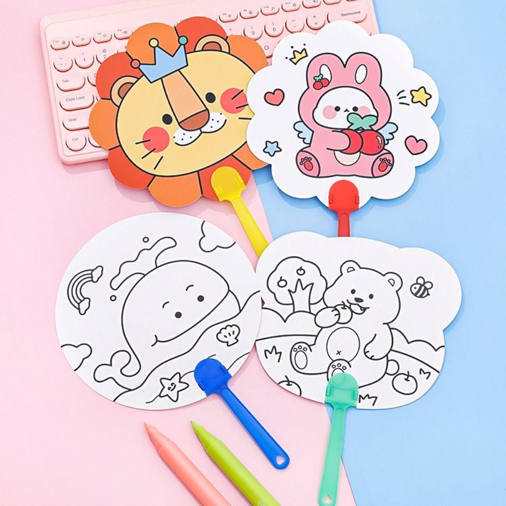 Giraffe Blank Graffiti Painted Fan Toy Whale Cartoon Animals Painting Fan Kindergarten Whale
Giraffe Blank Graffiti Painted Fan Toy Whale Cartoon Animals Painting Fan Kindergarten Whale