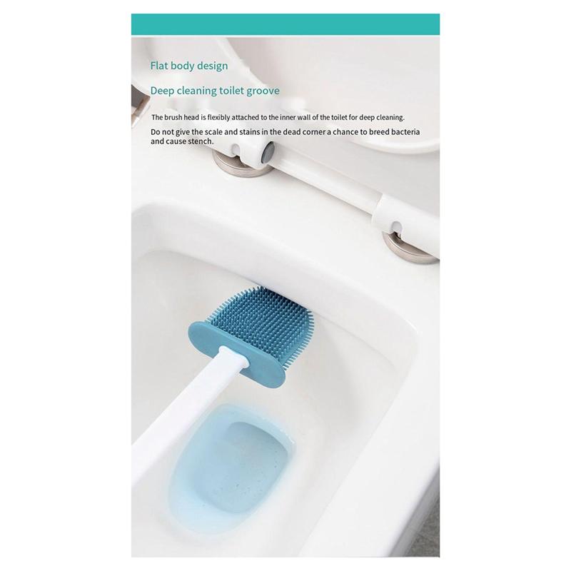 3 In 1 White Toilet Brush Silicone Wall Mounted Rack TPRS Nylon Detailed Cleaning Brush Gaps Cleaner WC Bath-B61B
3 In 1 White Toilet Brush Silicone Wall Mounted Rack TPRS Nylon Detailed Cleaning Brush Gaps Cleaner WC Bath-B61B