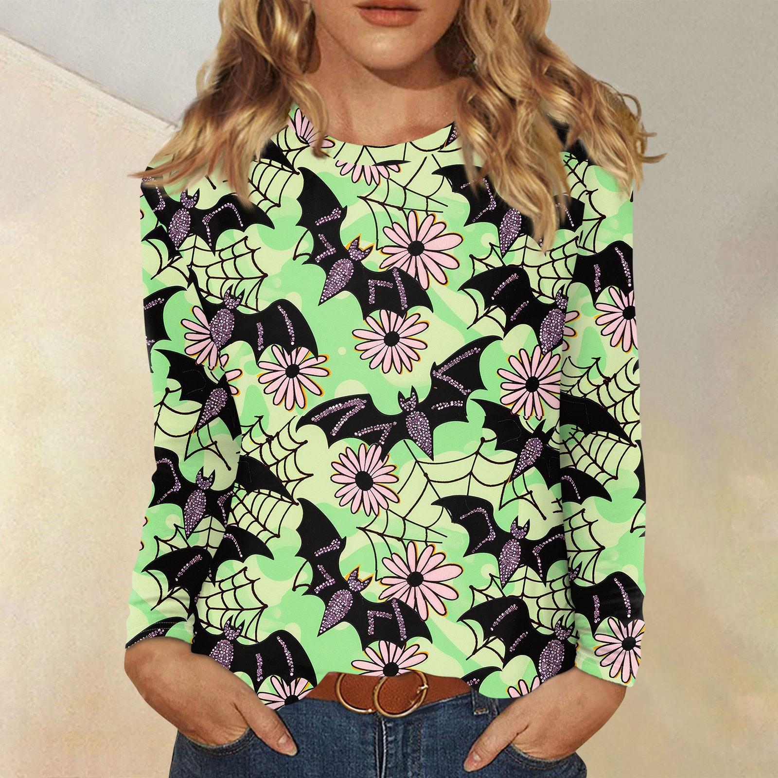 Long Sleeve Shirts For Women Cute Halloween Print Graphic Tees Blouses Casual Plus Size Basic Tops Pullover XL
Long Sleeve Shirts For Women Cute Halloween Print Graphic Tees Blouses Casual Plus Size Basic Tops Pullover XL
