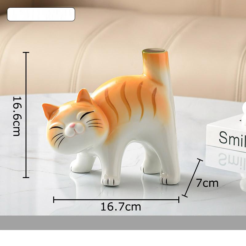 Cute Kitten Ceramic Vase Siamese Kitten Vases Table Decoration Artificial Flower Flowers Arrangement Room Aesthetic Decor
Cute Kitten Ceramic Vase Siamese Kitten Vases Table Decoration Artificial Flower Flowers Arrangement Room Aesthetic Decor