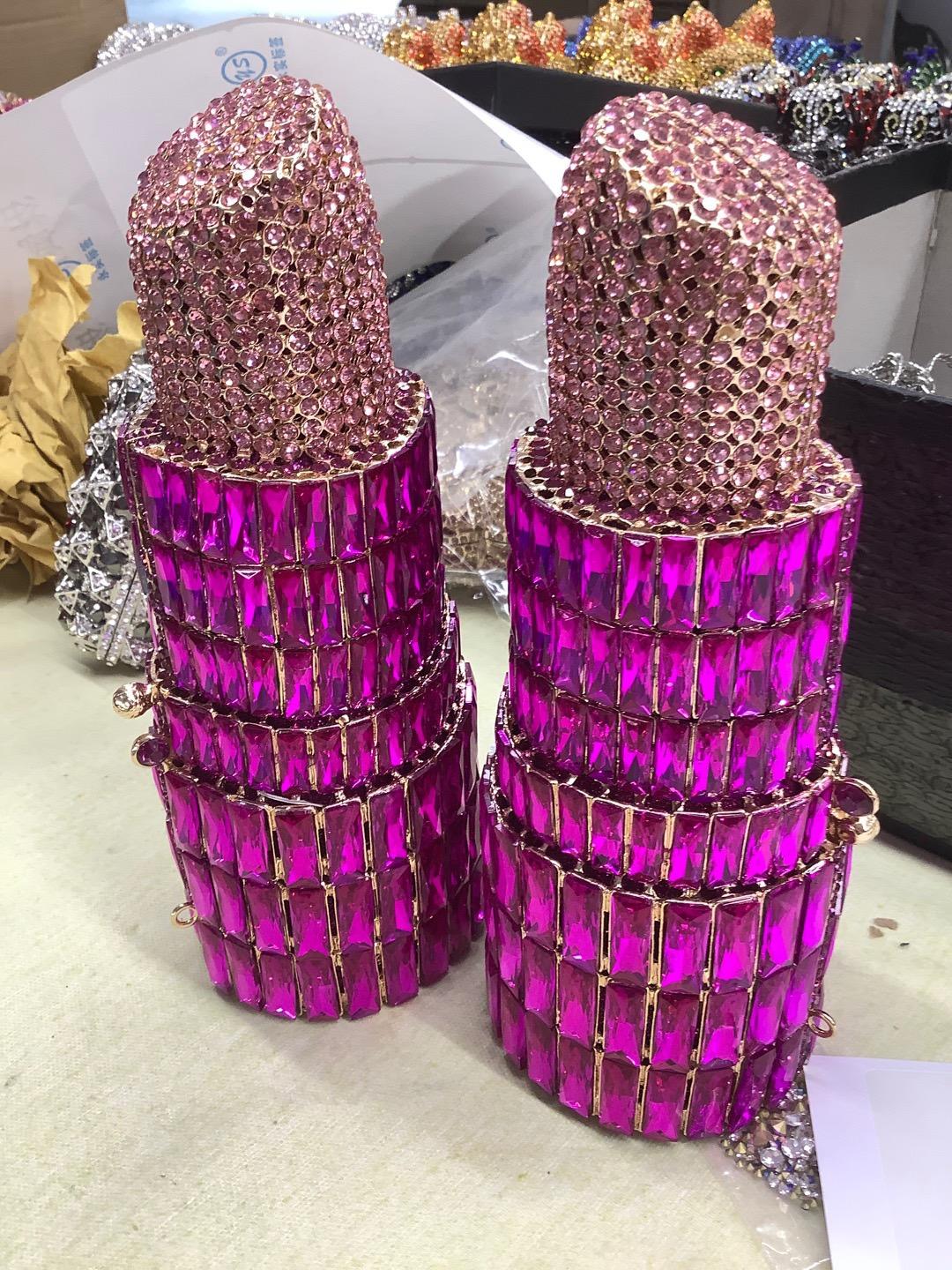 Lipstick Women s Evening Bag Purses WHTUOHENG Diamond Clutch Rhinestone Ladies Rhinestone Handbags Glitter Party Purse Bags 22cmX8.5cmX8.5cm
Lipstick Women s Evening Bag Purses WHTUOHENG Diamond Clutch Rhinestone Ladies Rhinestone Handbags Glitter Party Purse Bags 22cmX8.5cmX8.5cm