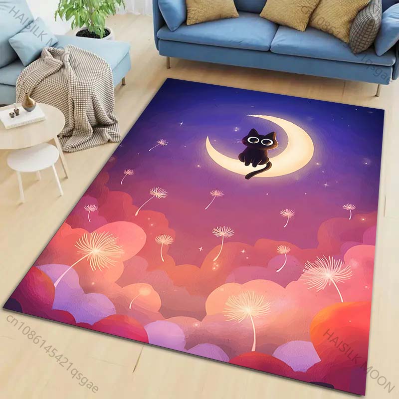 New product Black cat on crescent moon Carpet for Living Room Bedroom Bedside Floor Mat Cloakroom Children Play Mat Area Rug 40x60cm
New product Black cat on crescent moon Carpet for Living Room Bedroom Bedside Floor Mat Cloakroom Children Play Mat Area Rug 40x60cm