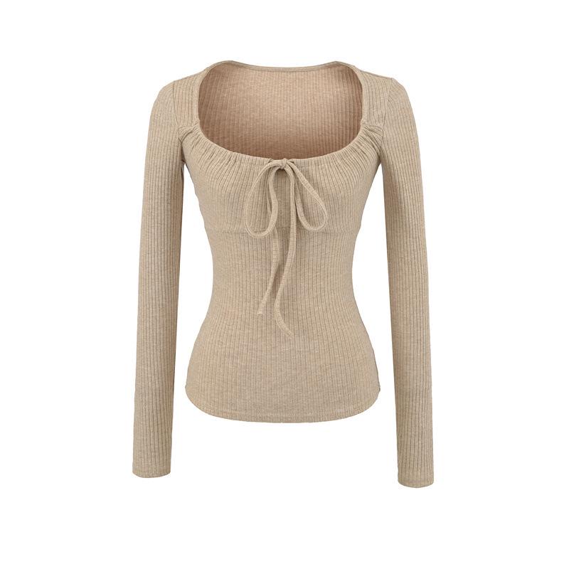 Vintage Square Neck Lace-Up Long Sleeve Shirt - Women s Autumn Inner Wear, Sexy and Chic Top Small хакі
Vintage Square Neck Lace-Up Long Sleeve Shirt - Women s Autumn Inner Wear, Sexy and Chic Top Small хакі