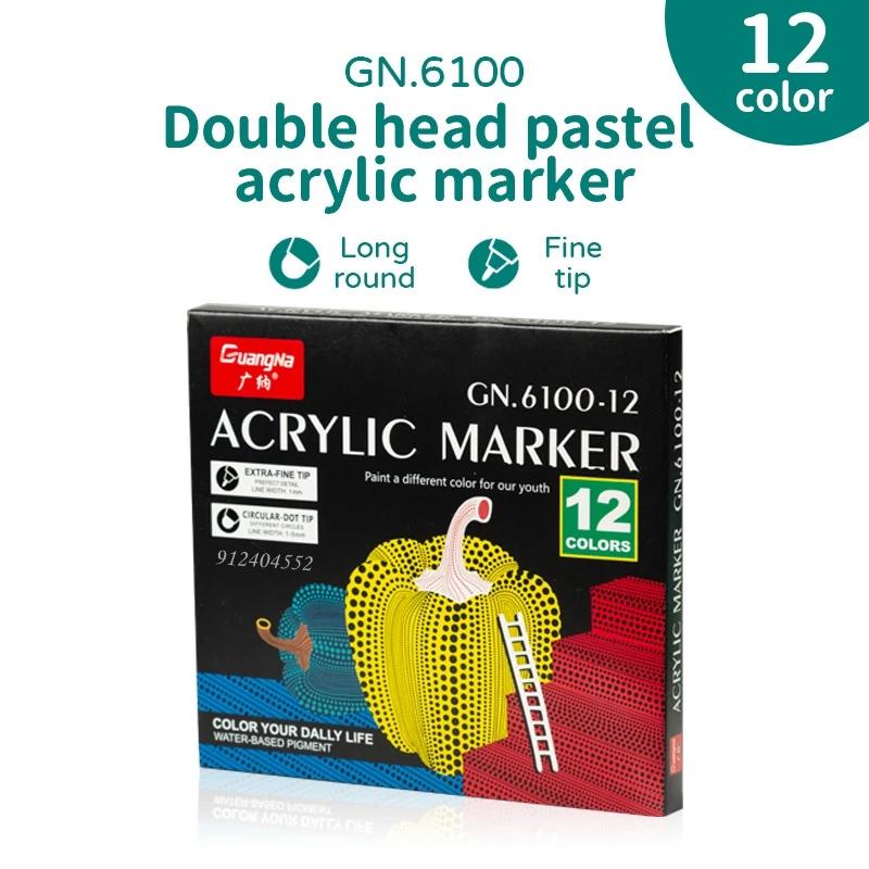 12-60Colors Dual Tip Acrylic Paint Marker Pens for Fabric CanvasArt Rock PaintingCard MakingMetalCeramicsDo-It-Yourself Suppl Practical Use
12-60Colors Dual Tip Acrylic Paint Marker Pens for Fabric CanvasArt Rock PaintingCard MakingMetalCeramicsDo-It-Yourself Suppl Practical Use