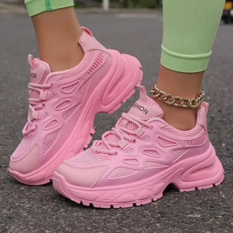 fashion Women s Shoes 2024 High Quality Lace Up Women s Vulcanize Shoes Autumn Breathable Mesh Solid Casual Platform Walking Shoes 36
fashion Women s Shoes 2024 High Quality Lace Up Women s Vulcanize Shoes Autumn Breathable Mesh Solid Casual Platform Walking Shoes 36