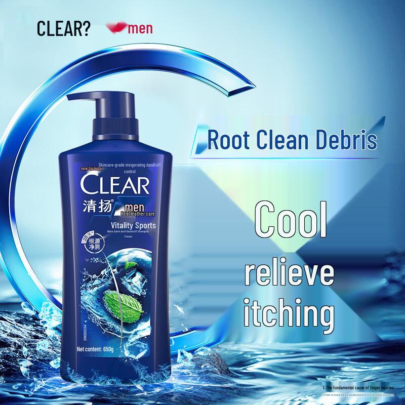 Clear Men Anti-Dandruff Shampoo Vitality Sport Mint
Clear Men Anti-Dandruff Shampoo Vitality Sport Mint