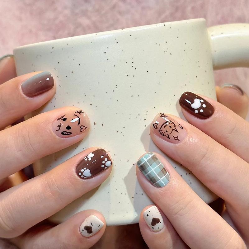 Cute Kitten & Puppy Heart Nail Art Ombre Gradient Gingham Patches - Versatile Fake Nails
Cute Kitten & Puppy Heart Nail Art Ombre Gradient Gingham Patches - Versatile Fake Nails