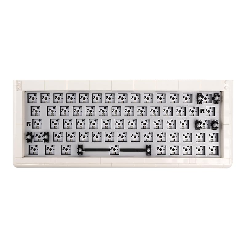 KBDcraft Kit Adam keyboard barebones kit lego compatible block building set Hot-swappable (White - 60% ANSI)
KBDcraft Kit Adam keyboard barebones kit lego compatible block building set Hot-swappable (White - 60% ANSI)