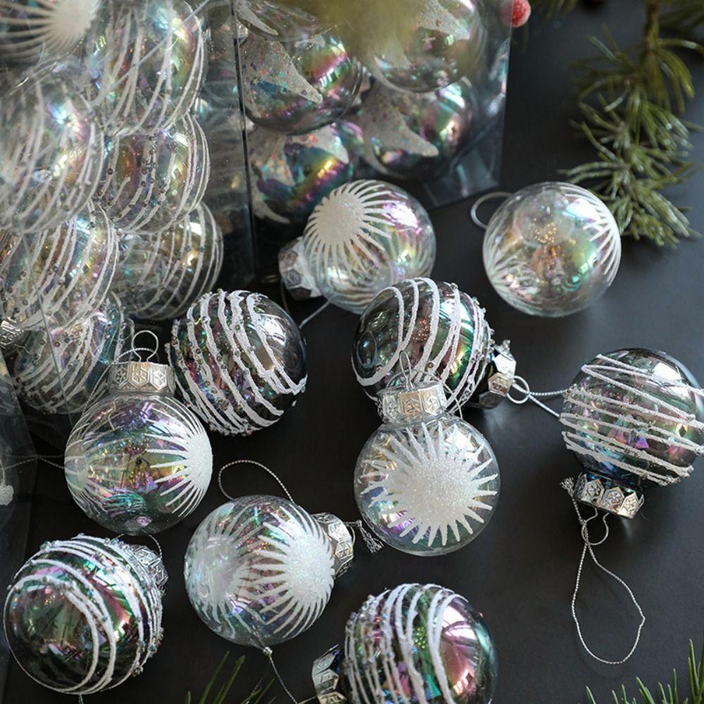 6pcs Plastic Colorful Christmas Ball Pendant 6cm Xmas Tree Ornament Home New Year Decor Style 7
6pcs Plastic Colorful Christmas Ball Pendant 6cm Xmas Tree Ornament Home New Year Decor Style 7