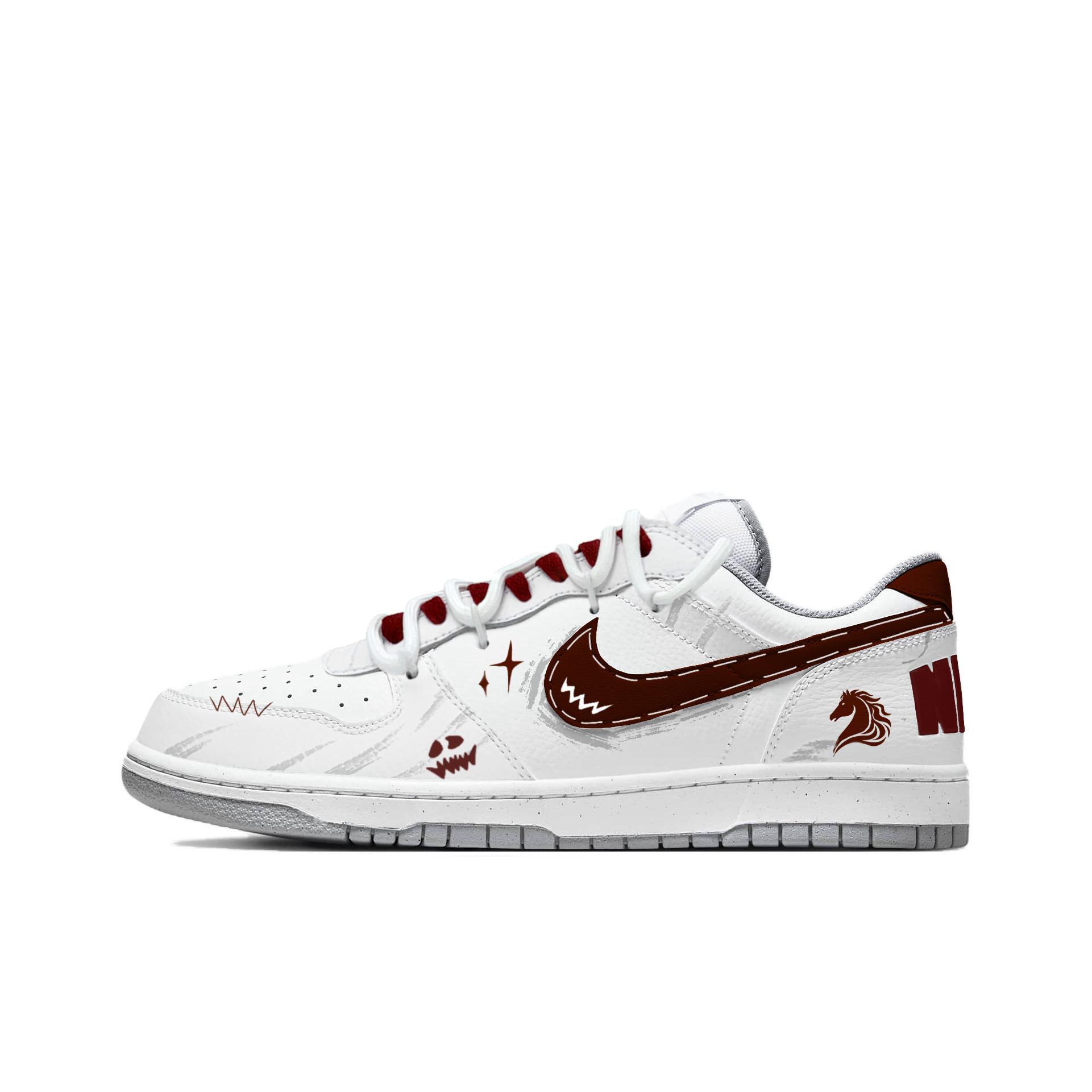 Nike Big Wild Horse Star Low top Skateboard Shoes Men s White Red 355152-106(Team1004-) 44.5
Nike Big Wild Horse Star Low top Skateboard Shoes Men s White Red 355152-106(Team1004-) 44.5