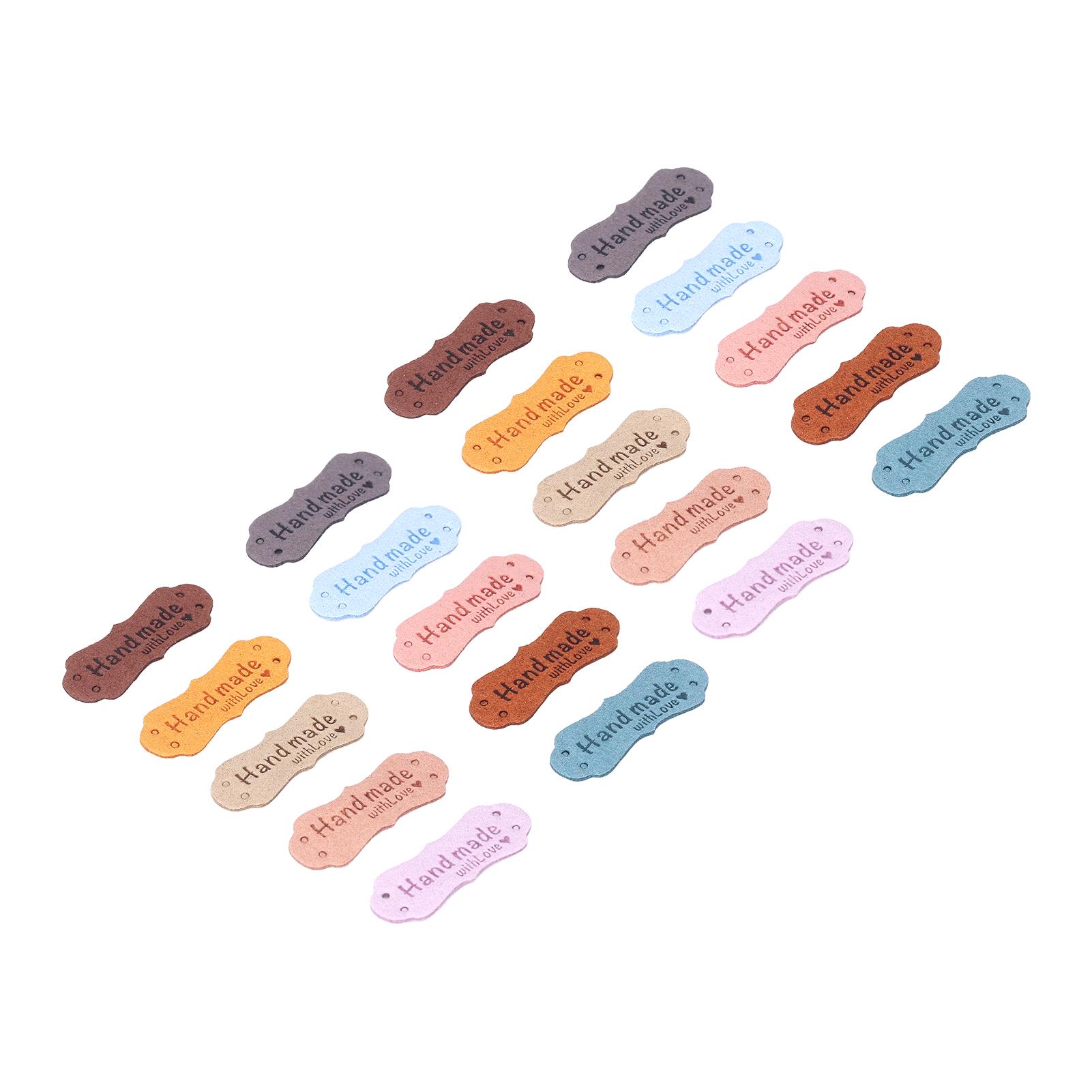 20PCS Leather Labels DIY Handcrafted Wear Resistance Leather Tag Durability Random Color Embossed Tag for Present Knit
20PCS Leather Labels DIY Handcrafted Wear Resistance Leather Tag Durability Random Color Embossed Tag for Present Knit