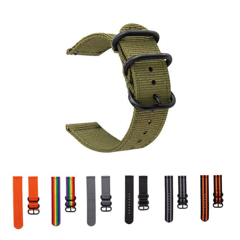 Samsung Gear S3/S2 Nylon Watch Strap - Black Buckle Canvas Band (18/20/22/24mm) 22mm Rainbow
Samsung Gear S3/S2 Nylon Watch Strap - Black Buckle Canvas Band (18/20/22/24mm) 22mm Rainbow