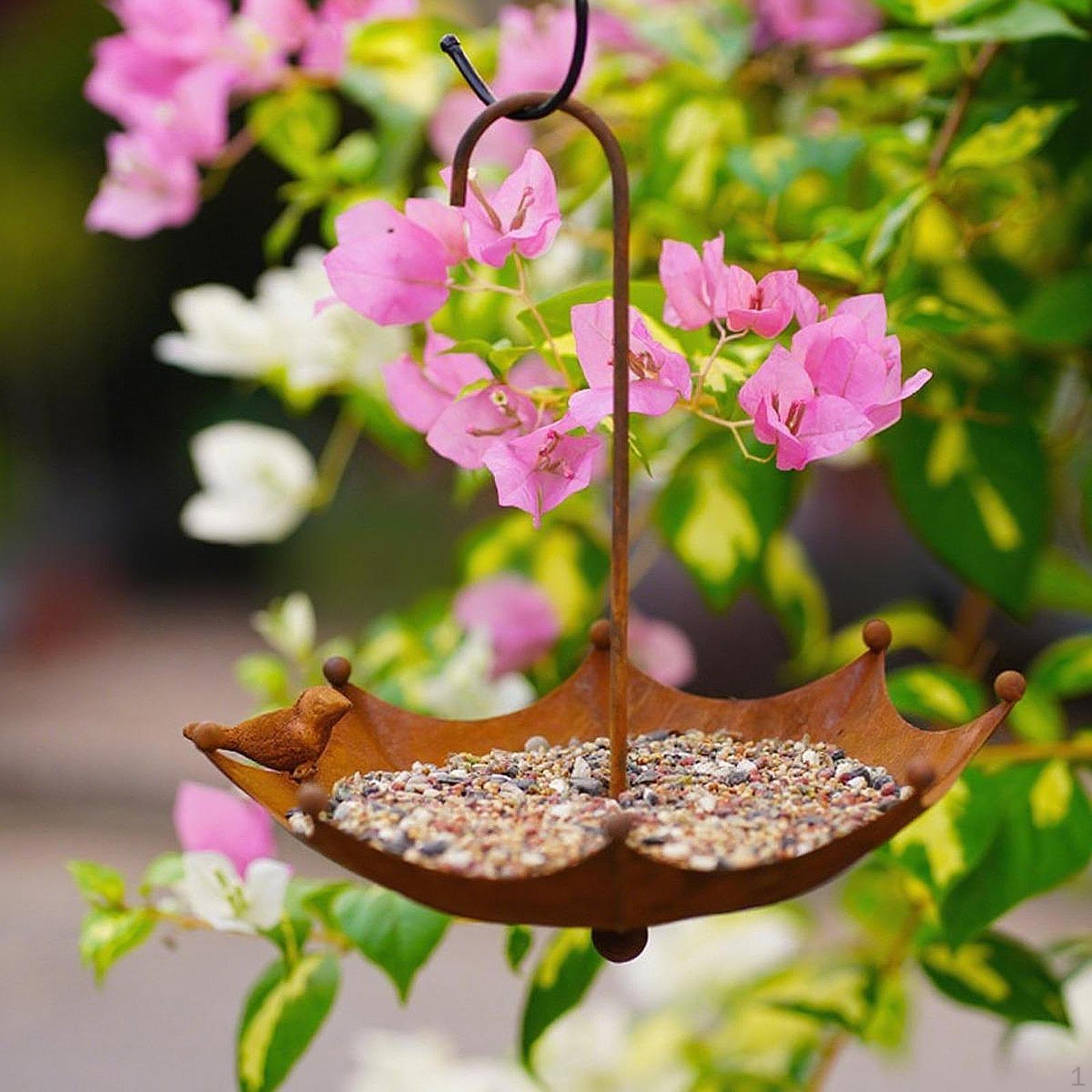 Кормушка для птиц-зонтик, Подвесной металлический держатель для корма для улицы, двора, заднего двора
Кормушка для птиц-зонтик, Подвесной металлический держатель для корма для улицы, двора, заднего двора