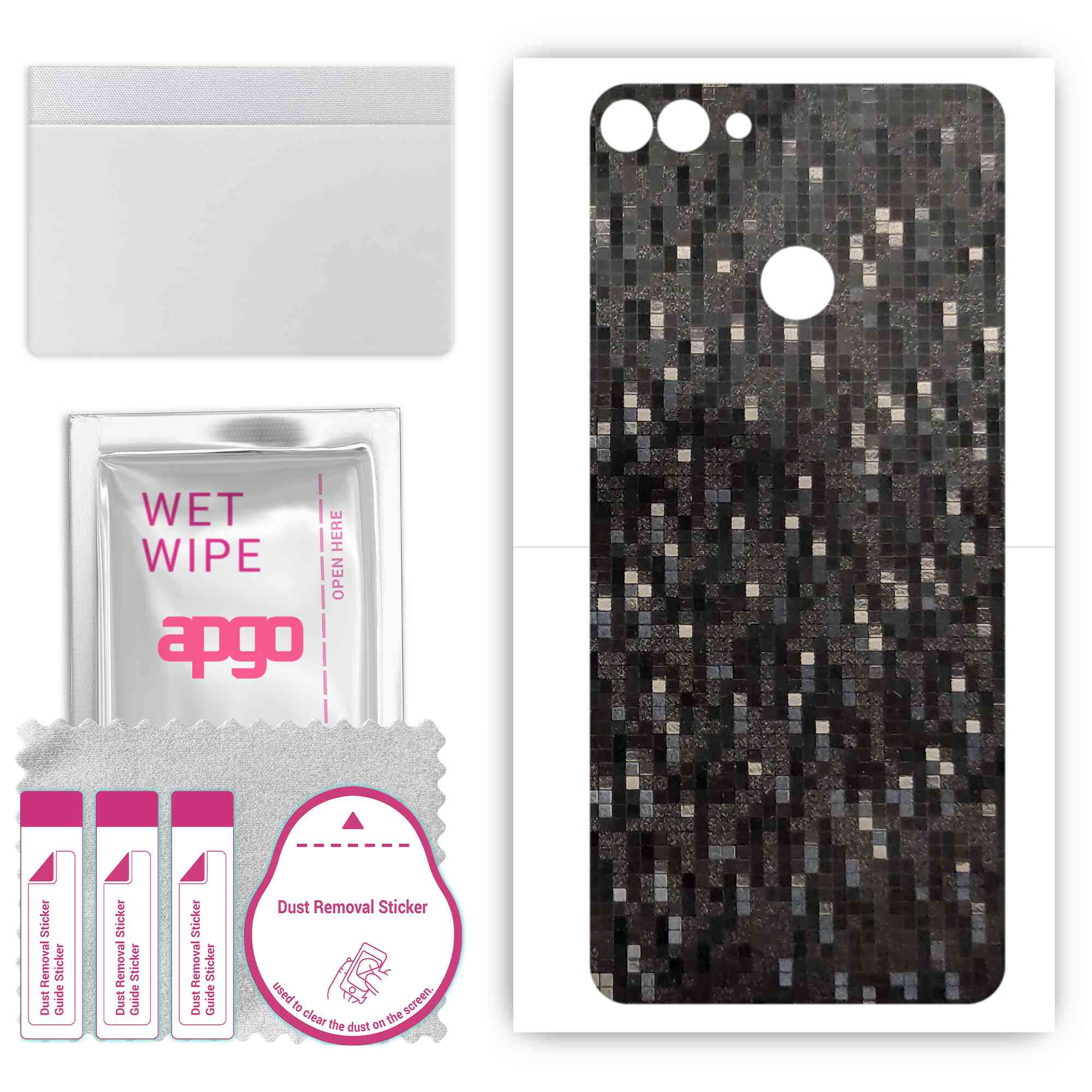 Apgo Protective Skin Sticker для задньої панелі, сумісний з Huawei Y9 (2018 р), Обгортка плівка, фольга, вініл – візерунок чорного пікселя
Apgo Protective Skin Sticker для задньої панелі, сумісний з Huawei Y9 (2018 р), Обгортка плівка, фольга, вініл – візерунок чорного пікселя