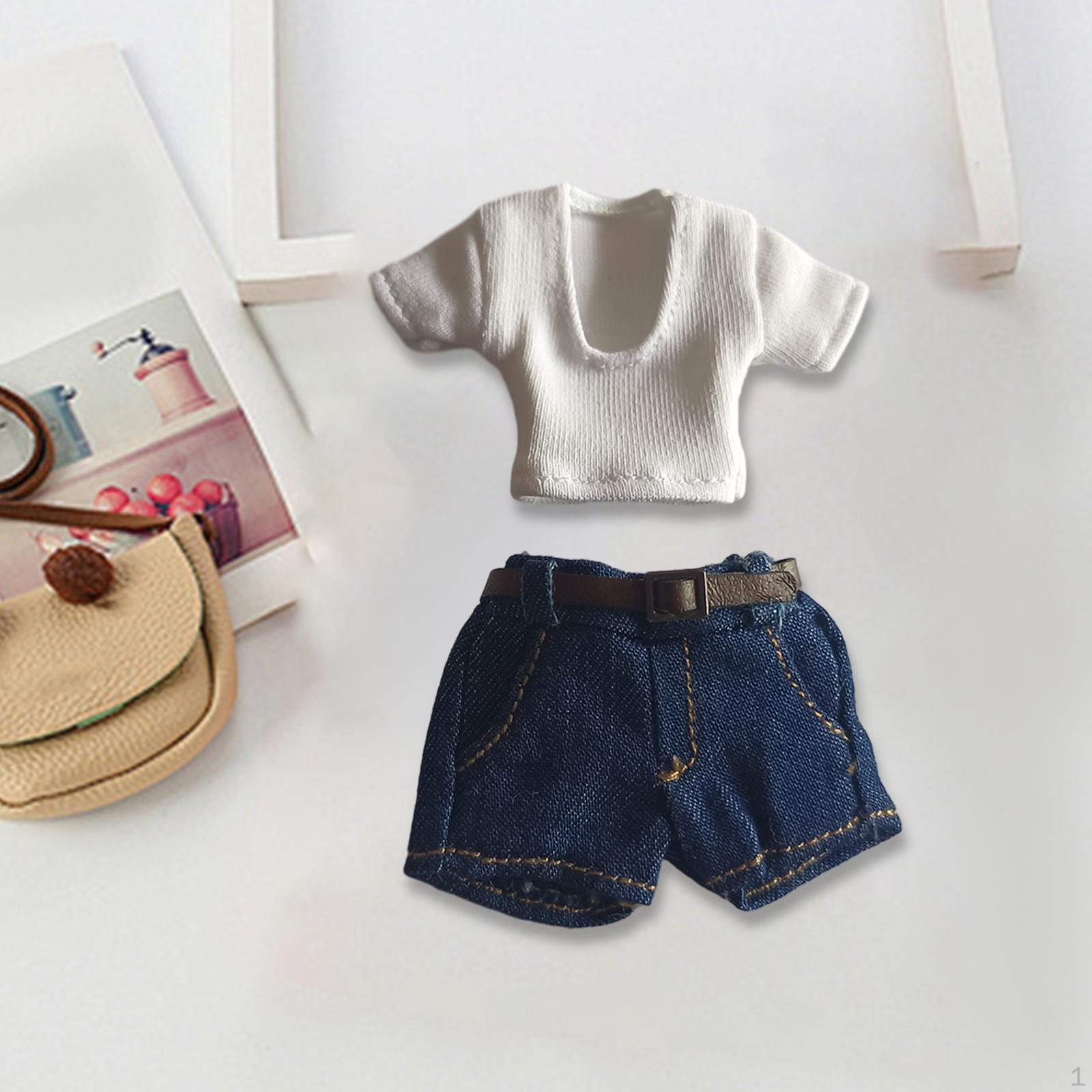 1/12 масштаб экшн-фигурки одежда футболка шорты комплект с поясом модные кукольные декорации наряды для style C
1/12 масштаб экшн-фигурки одежда футболка шорты комплект с поясом модные кукольные декорации наряды для style C