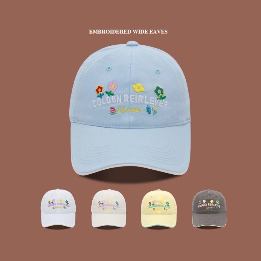 Korean-Style Sun Hat Little Flower Peaked Cap Leisure Baseball Cap for Women Women білий
Korean-Style Sun Hat Little Flower Peaked Cap Leisure Baseball Cap for Women Women білий