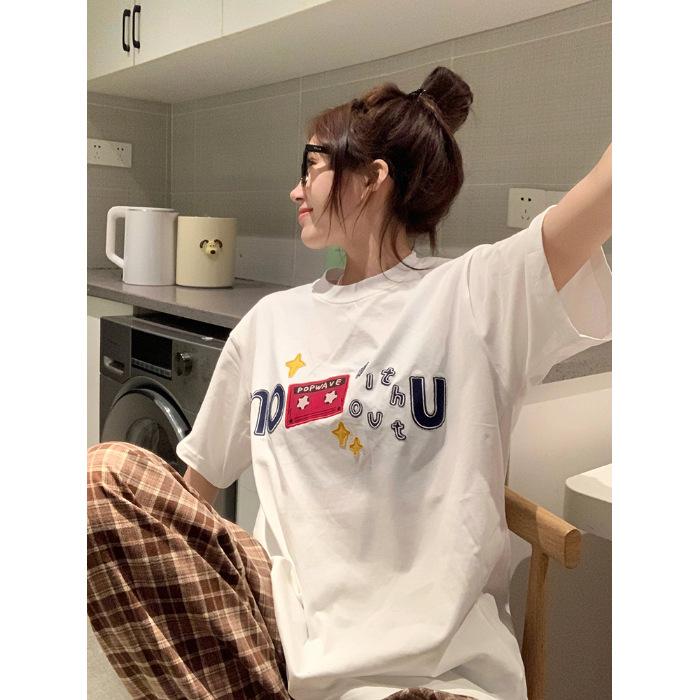 Креативная футболка с коротким рукавом и надписью в стиле кантри, женская летняя свободная оверсайз, в стиле колледжа, парная, универсальный топ, тренд S
Креативная футболка с коротким рукавом и надписью в стиле кантри, женская летняя свободная оверсайз, в стиле колледжа, парная, универсальный топ, тренд S