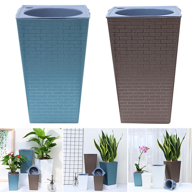 Brick Pattern Flowerpot Imitation Metal Plastic Flower Pot Square And Tall Type For Gardening Potted Plants Garden Supplies As shown
Brick Pattern Flowerpot Imitation Metal Plastic Flower Pot Square And Tall Type For Gardening Potted Plants Garden Supplies As shown