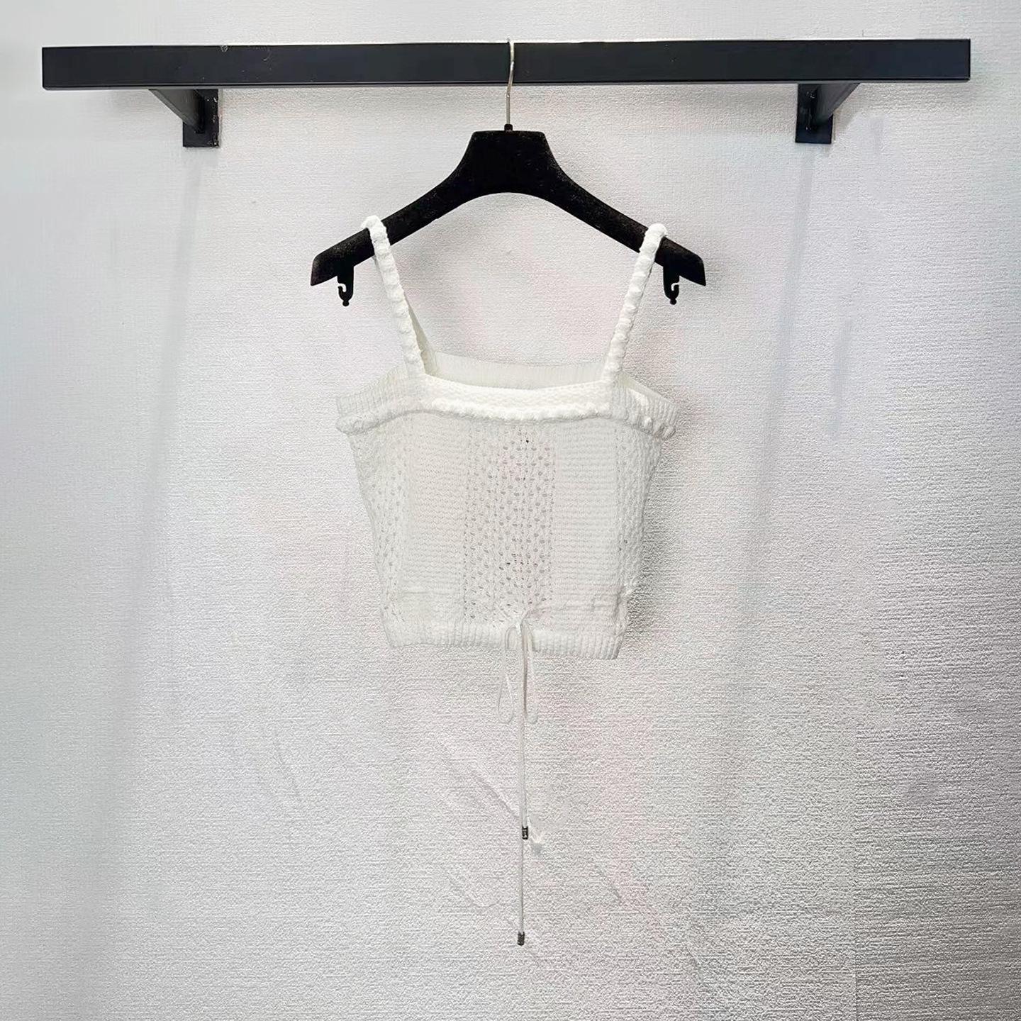Semi-Sheer French Chic Knit Drawstring Camisole Tank for Women Large білий
Semi-Sheer French Chic Knit Drawstring Camisole Tank for Women Large білий