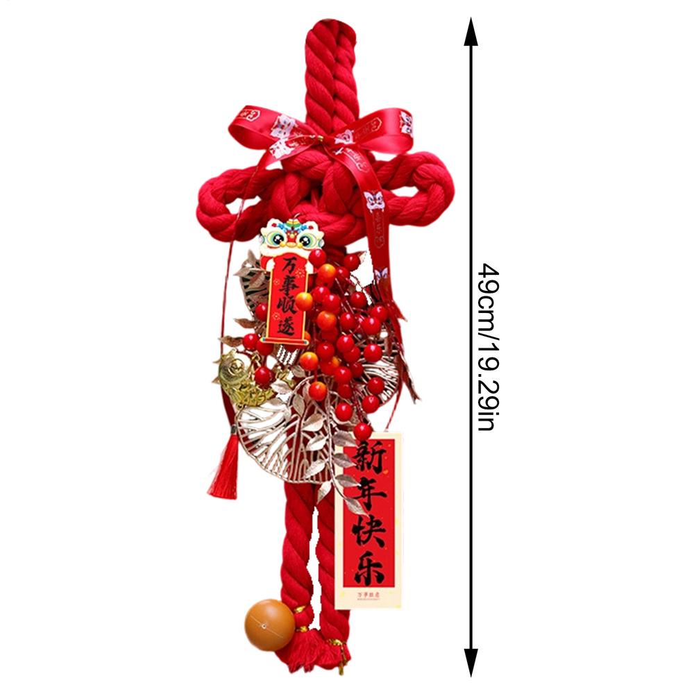 2026 Horse Year Chinese Knot Decoration Spring Festival Knot Pendant Large DIY Good Luck Decor Ornament New Year Pendant Decor
2026 Horse Year Chinese Knot Decoration Spring Festival Knot Pendant Large DIY Good Luck Decor Ornament New Year Pendant Decor