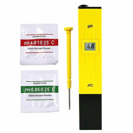PH-метр, точные данные, быстрое считывание, ABS, точная ручка-тестер PH для воды жёлтый
PH-метр, точные данные, быстрое считывание, ABS, точная ручка-тестер PH для воды жёлтый