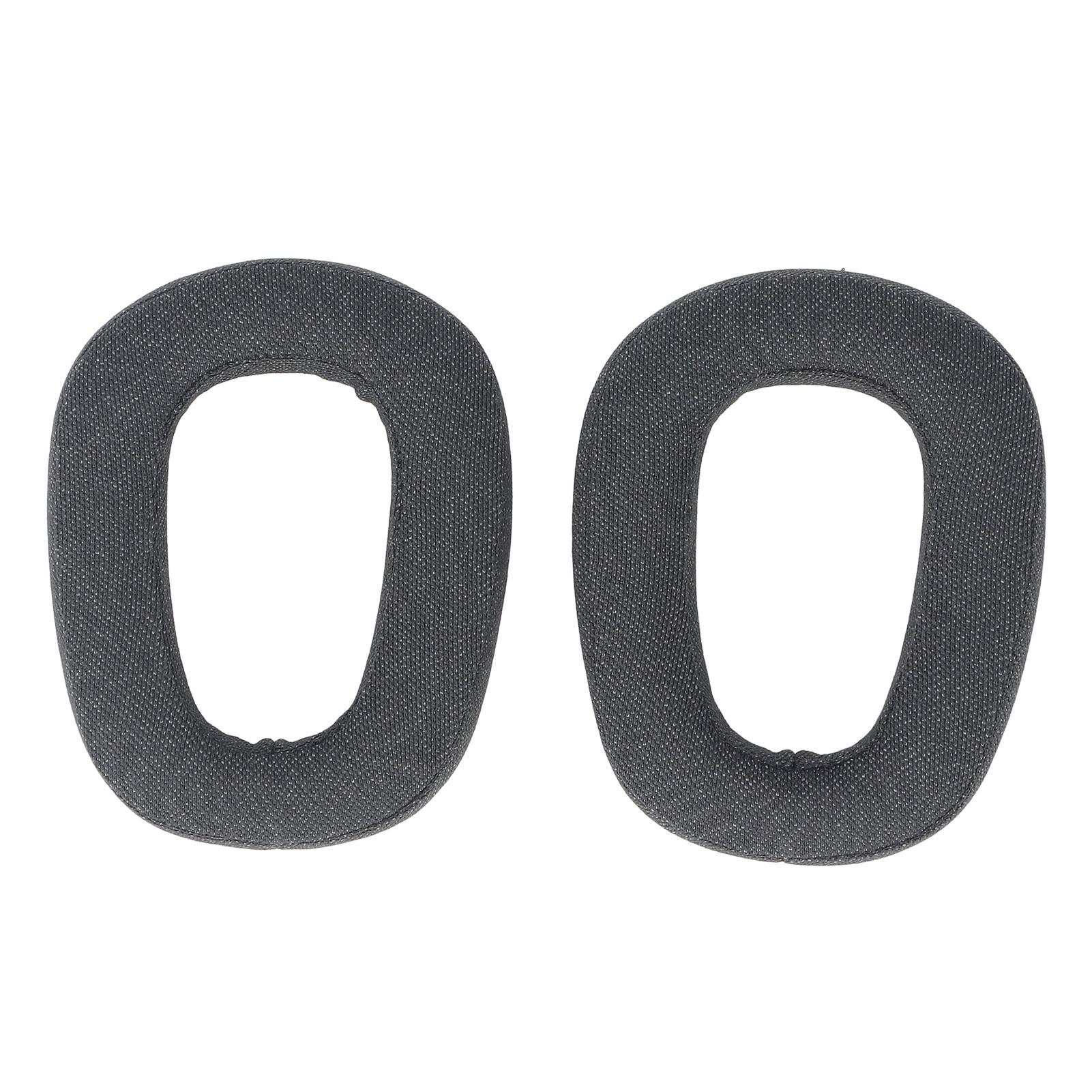 2 шт. сменные амбушюры профессиональная шумоизоляция дышащая хлопковая льняная ткань пена с эффектом памяти S Black