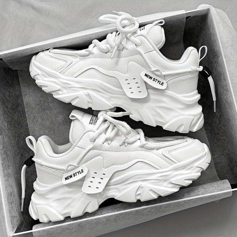 Men s Solid Lace Up Chunky Shoes, Vintage Comfy Non Slip Sneakers For Men s Outdoor Activities 39 білий
Men s Solid Lace Up Chunky Shoes, Vintage Comfy Non Slip Sneakers For Men s Outdoor Activities 39 білий