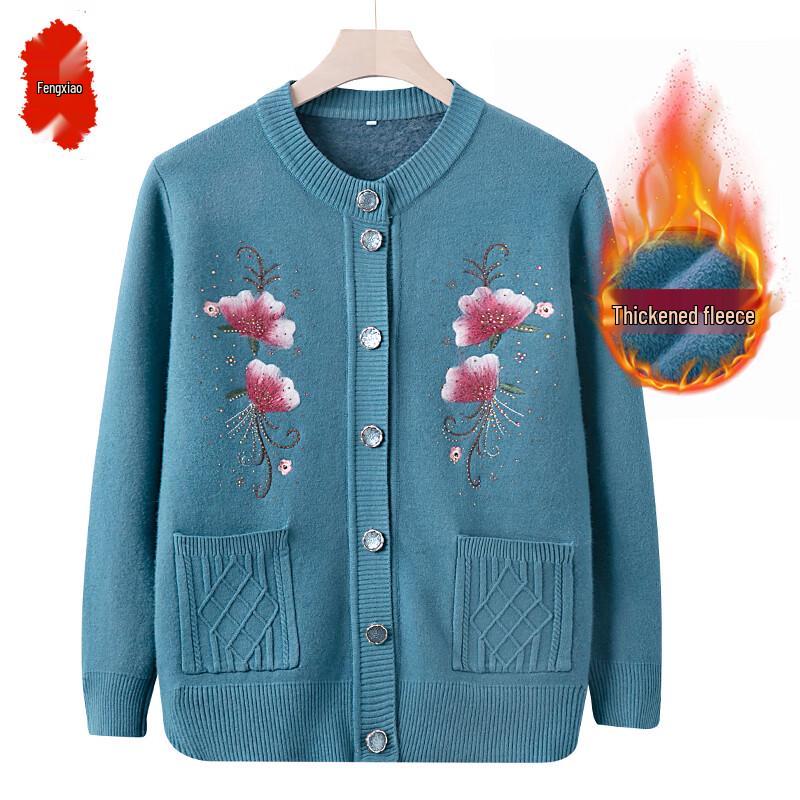 Elderly Women s Fleece-Lined Knitted Cardigan L (Recommended 125-145 jin)
Elderly Women s Fleece-Lined Knitted Cardigan L (Recommended 125-145 jin)