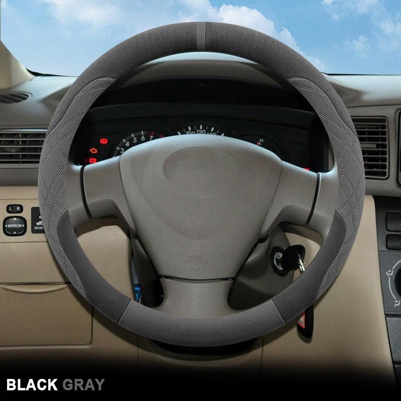 Suede Car Steering Wheel Cover Wrap for Toyota COROLLA EX 2004-2010 2012 2013 Toyota Corolla 2007-2026 Anti Slip Breathable черный серый
Suede Car Steering Wheel Cover Wrap for Toyota COROLLA EX 2004-2010 2012 2013 Toyota Corolla 2007-2026 Anti Slip Breathable черный серый