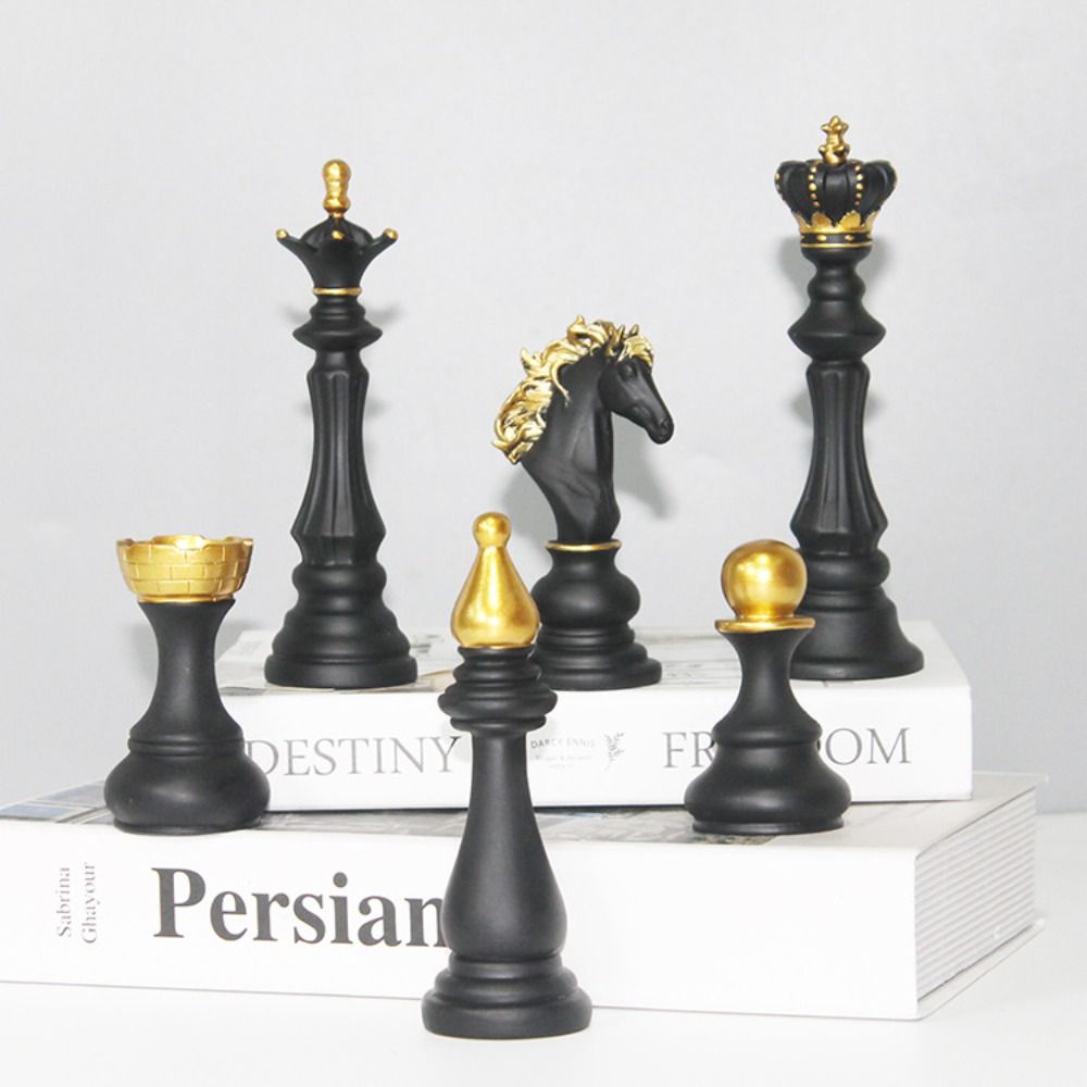 Collection Objects International Chess Ornaments Black White King Height Chess Home Decor Black Soldier
Collection Objects International Chess Ornaments Black White King Height Chess Home Decor Black Soldier