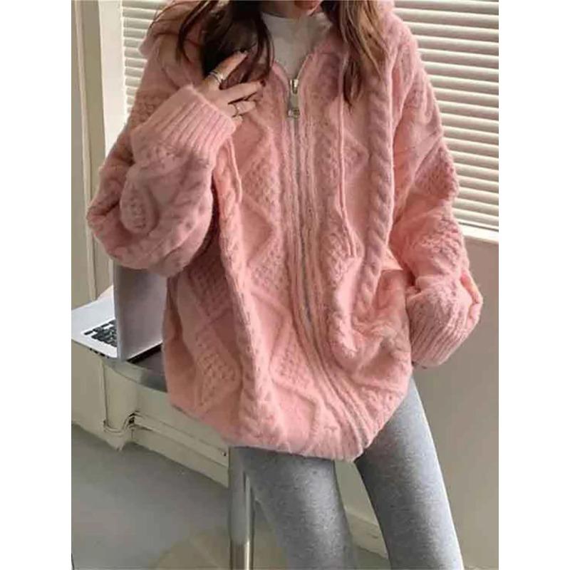 Корейская мода вязаный кардиган женский 2024 осень зима повседневный свободный свитер с капюшоном на молнии пальто с длинным рукавом розовый топ XXXL розовый
Корейская мода вязаный кардиган женский 2024 осень зима повседневный свободный свитер с капюшоном на молнии пальто с длинным рукавом розовый топ XXXL розовый