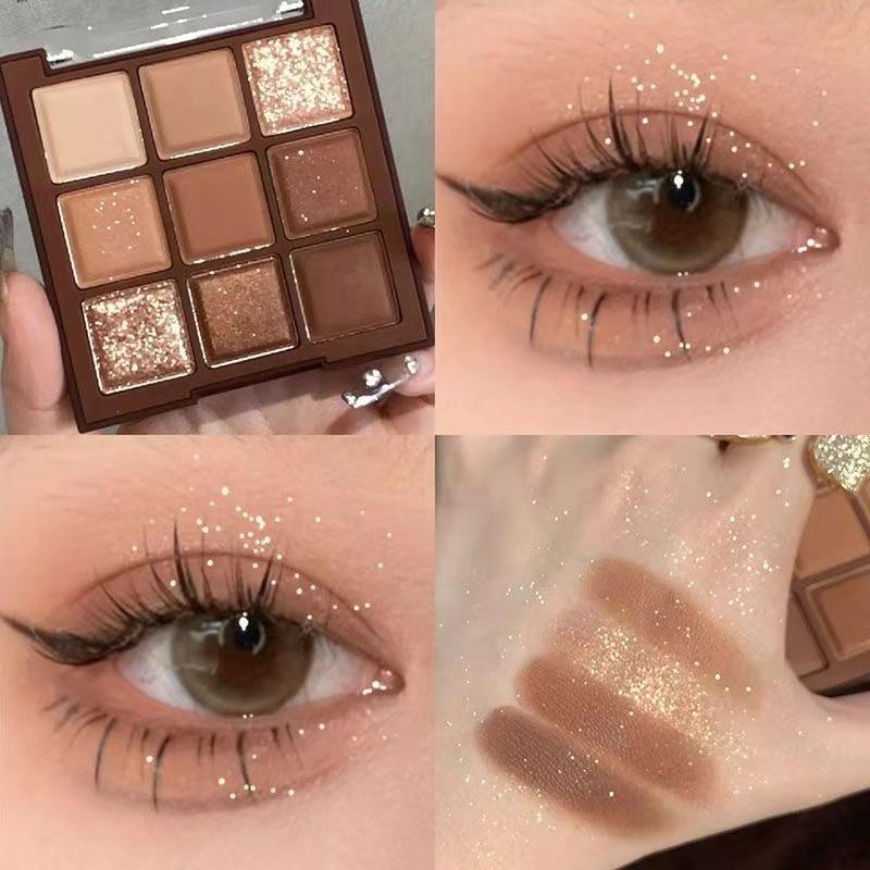 Nine-Color Chocolate Eyeshadow Tray Earth Color Matte Glitter Delicate Eyeshadow Brightens Sleeping Silkworm Students
Nine-Color Chocolate Eyeshadow Tray Earth Color Matte Glitter Delicate Eyeshadow Brightens Sleeping Silkworm Students