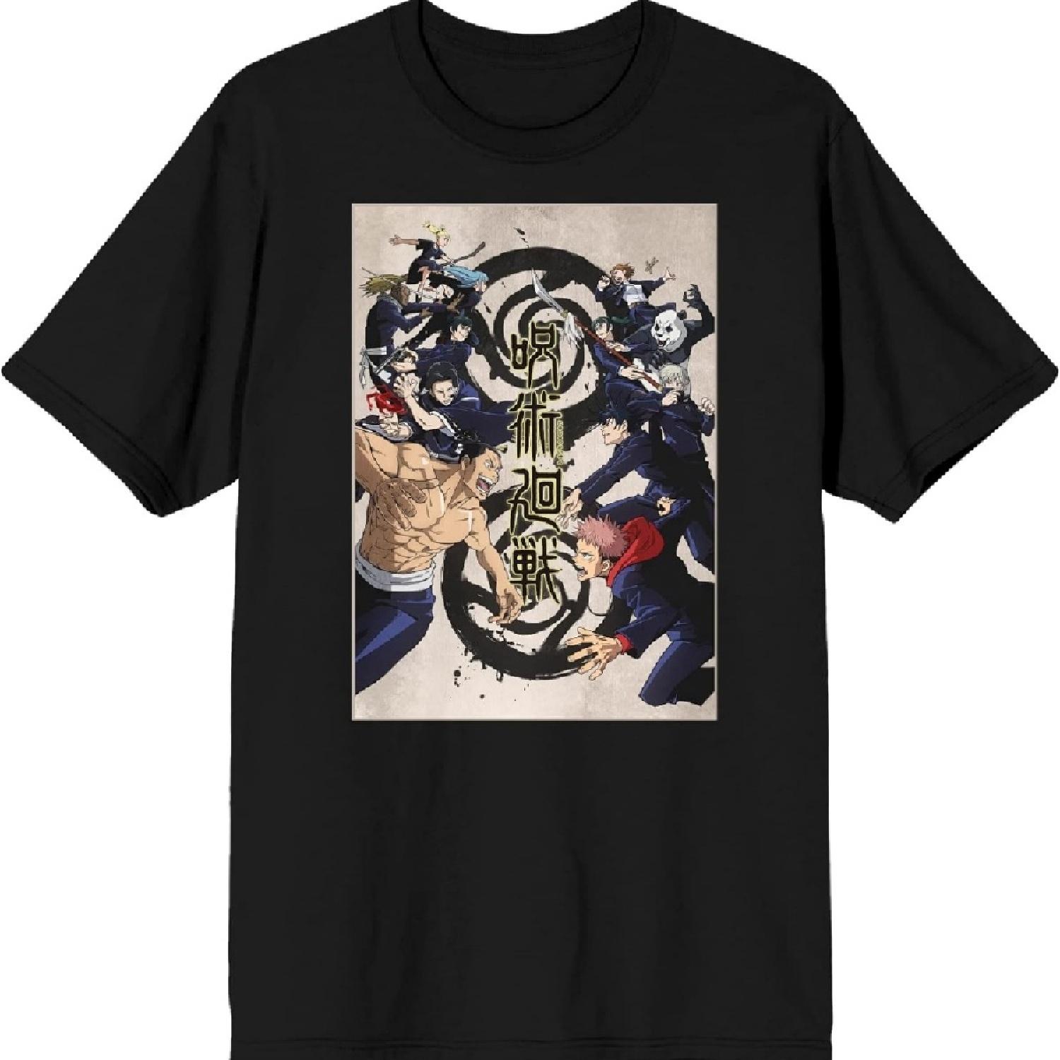 Мужская черная футболка с постером персонажей Jujutsu Kaisen XXXXXL чёрный
Мужская черная футболка с постером персонажей Jujutsu Kaisen XXXXXL чёрный