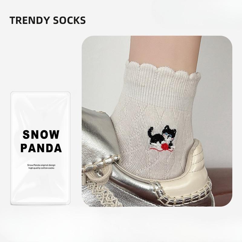 Sock Children s Mesh Breathable Short Socks for Spring and Summer, Pure Cotton Socks with Cat Embroidery and Ear Fungus Lace Trim. 1 pair
Sock Children s Mesh Breathable Short Socks for Spring and Summer, Pure Cotton Socks with Cat Embroidery and Ear Fungus Lace Trim. 1 pair