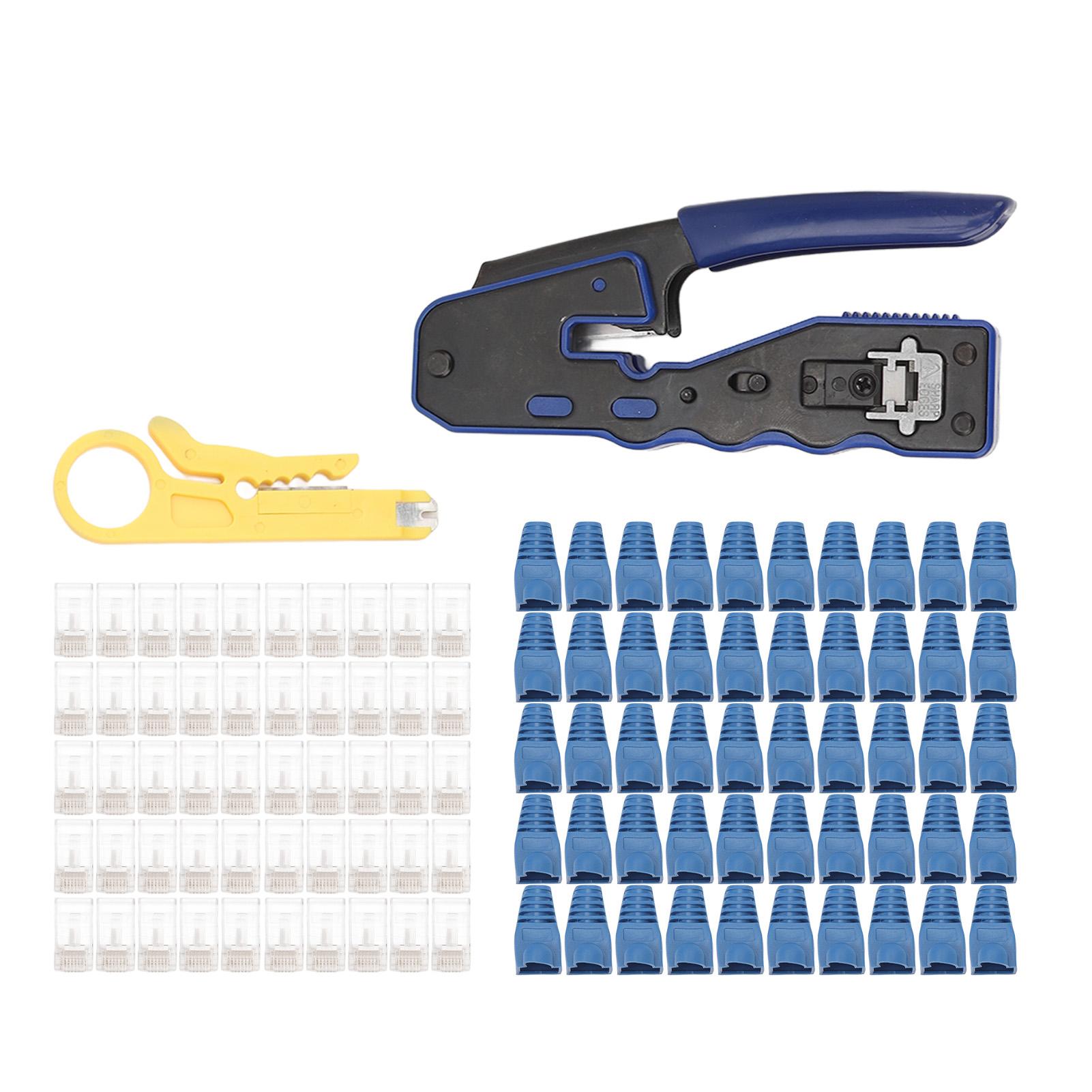 RJ45 Crimping Tool Multifunctional Ethernet Crimper Cutter Stripper for Cat5 Cat5e Cat6 Cat6A Pass
RJ45 Crimping Tool Multifunctional Ethernet Crimper Cutter Stripper for Cat5 Cat5e Cat6 Cat6A Pass