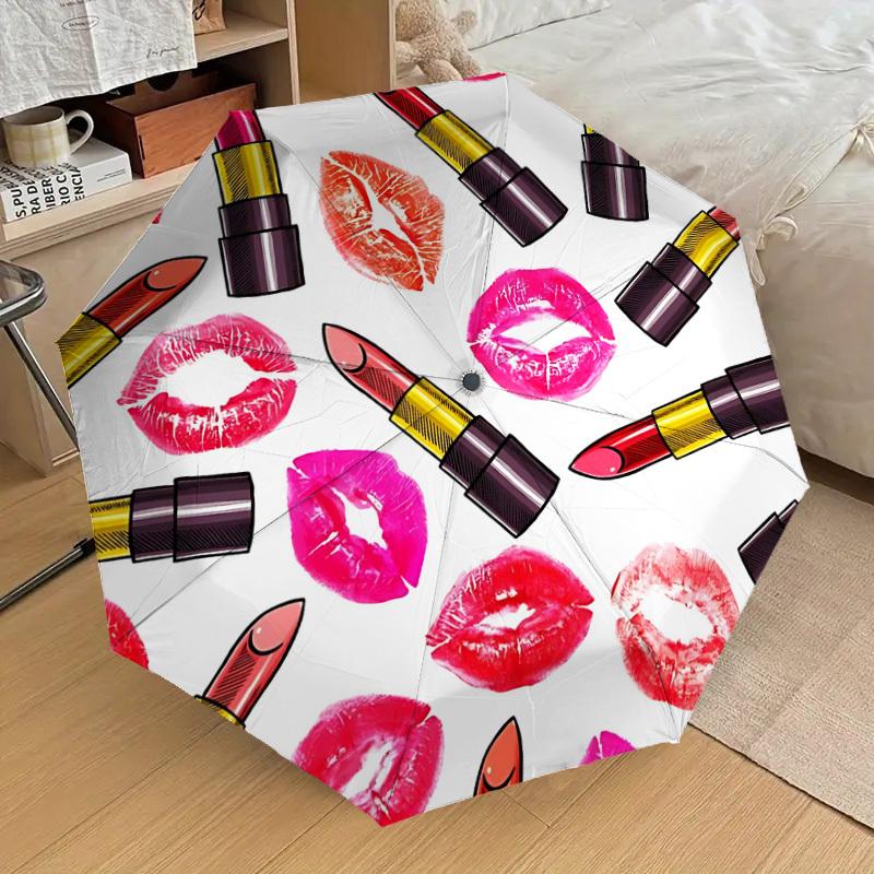 1pc Lipstick Kisses Automatic Folding Umbrella, Casual Outdoor Accessory, Birthday Festival Gift yy251126161
1pc Lipstick Kisses Automatic Folding Umbrella, Casual Outdoor Accessory, Birthday Festival Gift yy251126161