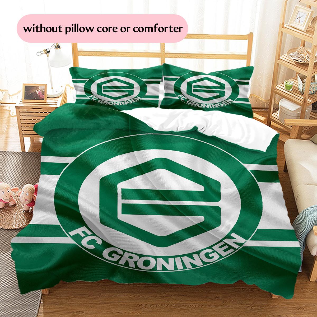 Groningen FC Pattern Bedding Home Decoration Birthday & Festival Gift (1 * duvet cover + 2 * pillowcase, without core) 135x200cm
Groningen FC Pattern Bedding Home Decoration Birthday & Festival Gift (1 * duvet cover + 2 * pillowcase, without core) 135x200cm