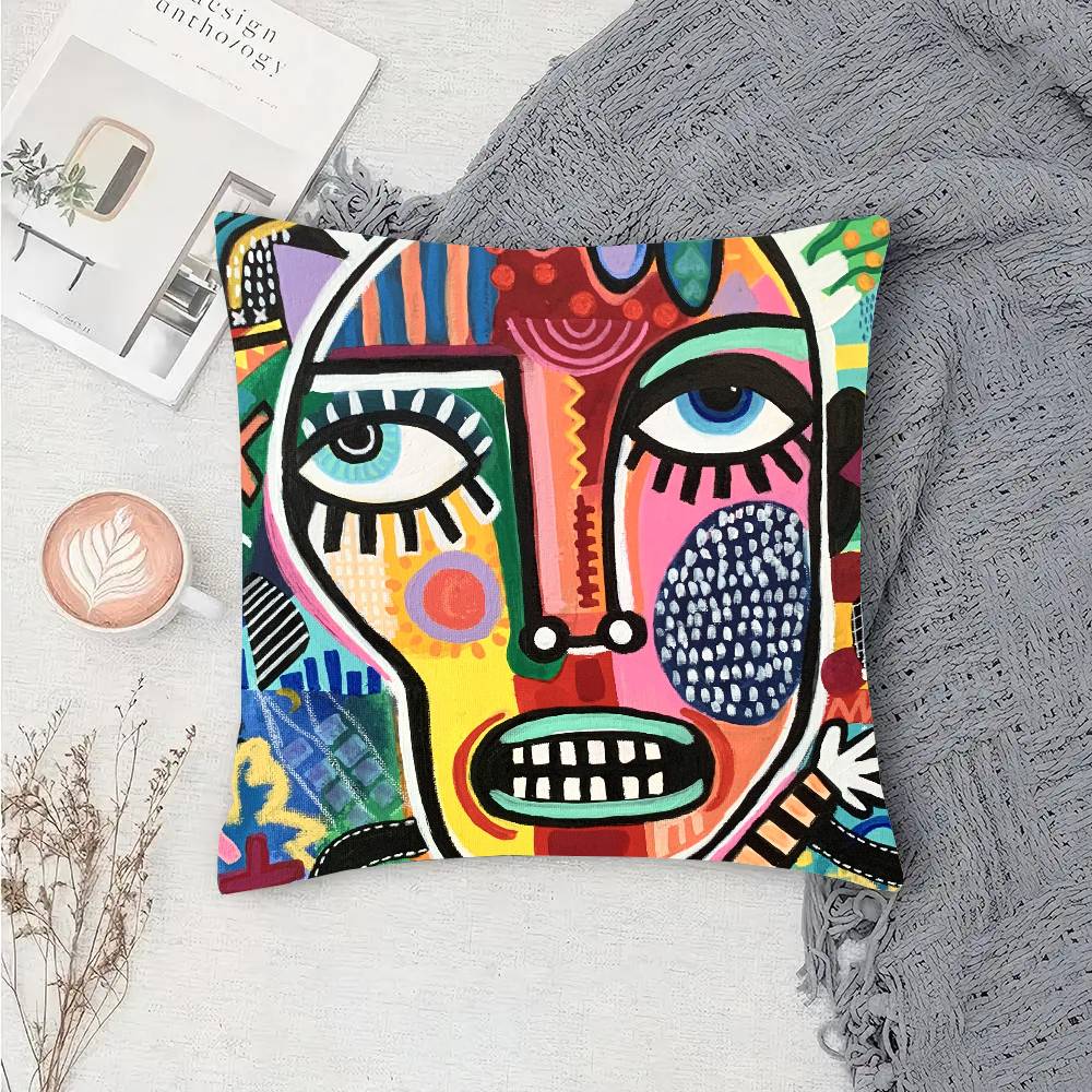 Abstract Graffiti Colors Of Characters Pillow Case Sofa Cushion Cover Room Home Decoration 12x12Inch
Abstract Graffiti Colors Of Characters Pillow Case Sofa Cushion Cover Room Home Decoration 12x12Inch