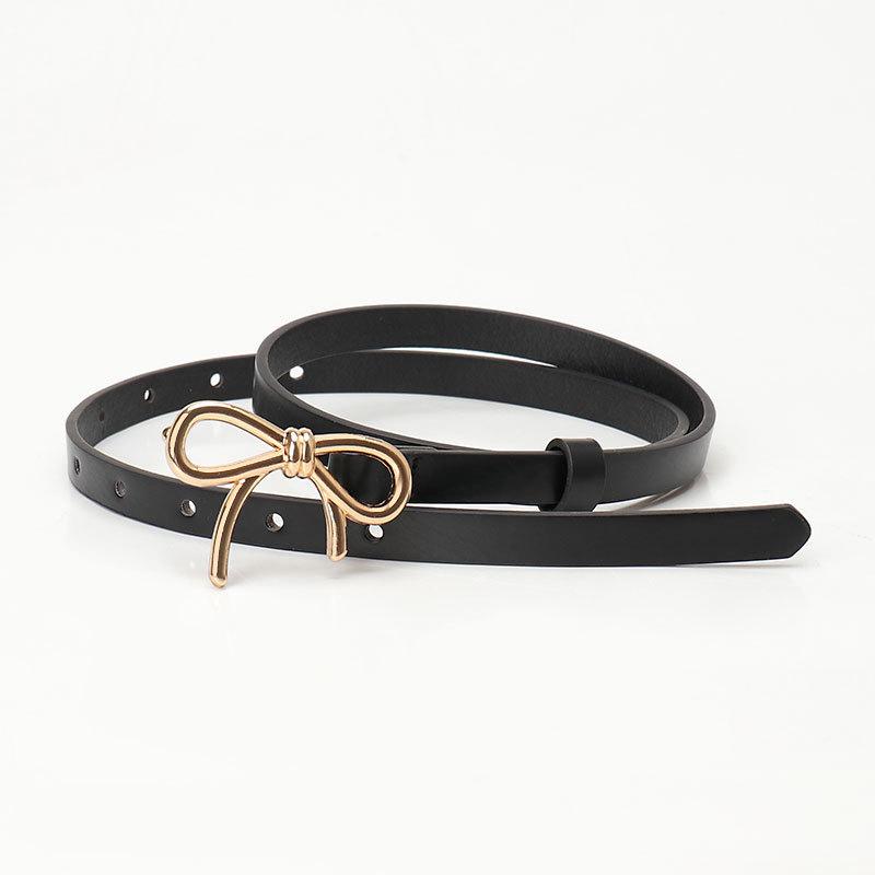 New Korean version of sweet ladies thin belt fashionable versatile bow decorative belt with dress belt women чёрный
New Korean version of sweet ladies thin belt fashionable versatile bow decorative belt with dress belt women чёрный