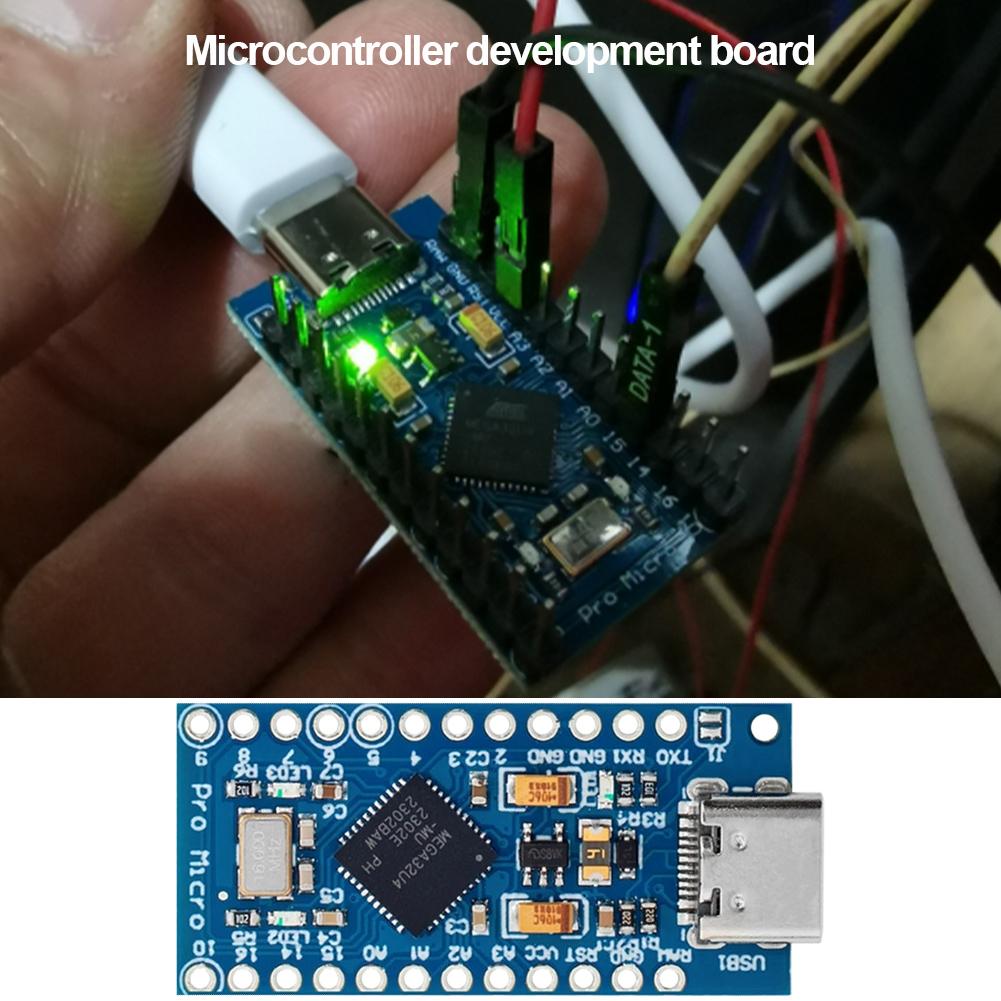 Pro Micro Module With 2 Row Pin Header ATmega32U4 5V/16MHz Type-C Development Board Voltage Regulator for Arduino IDE V1.0.1
Pro Micro Module With 2 Row Pin Header ATmega32U4 5V/16MHz Type-C Development Board Voltage Regulator for Arduino IDE V1.0.1