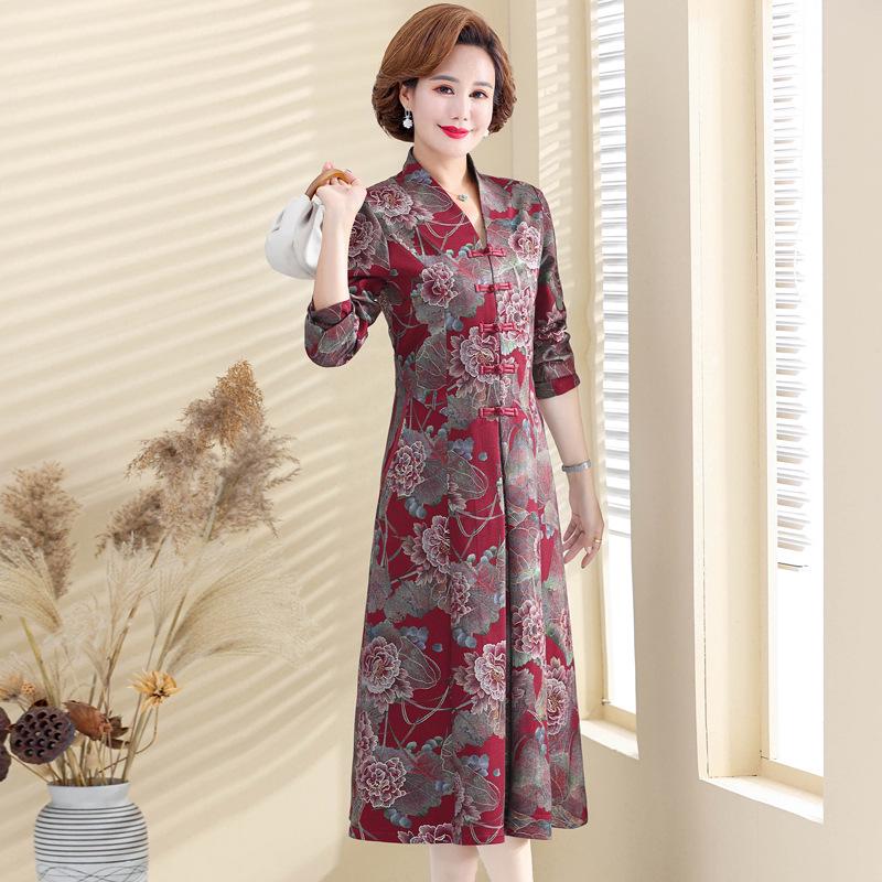 High-End Ethnic Print Long-Sleeve Cheongsam Dress - Women s Mid-Length Fashion for Autumn/Winter 2XL бордовый
High-End Ethnic Print Long-Sleeve Cheongsam Dress - Women s Mid-Length Fashion for Autumn/Winter 2XL бордовый
