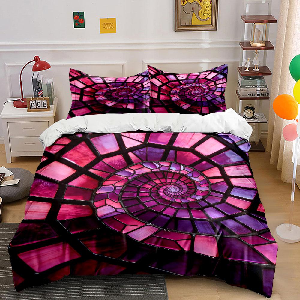 Spiral stained-glass pattern. Bedding sets Duvet cover sets Duvet covers Pillowcases(1 * Duvet Cover 2 * Pillowcases, without duvet insert) 135x200cm
Spiral stained-glass pattern. Bedding sets Duvet cover sets Duvet covers Pillowcases(1 * Duvet Cover 2 * Pillowcases, without duvet insert) 135x200cm