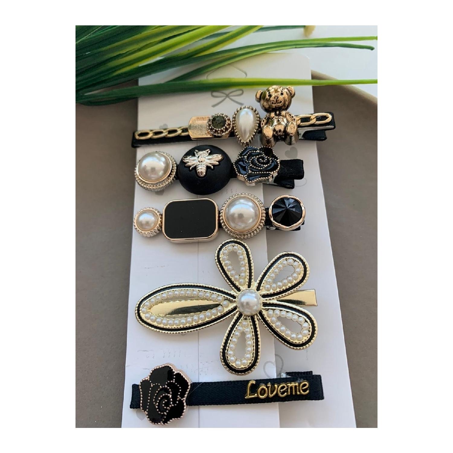 Набор из 5 пряжек из черного золота
Набор из 5 пряжек из черного золота