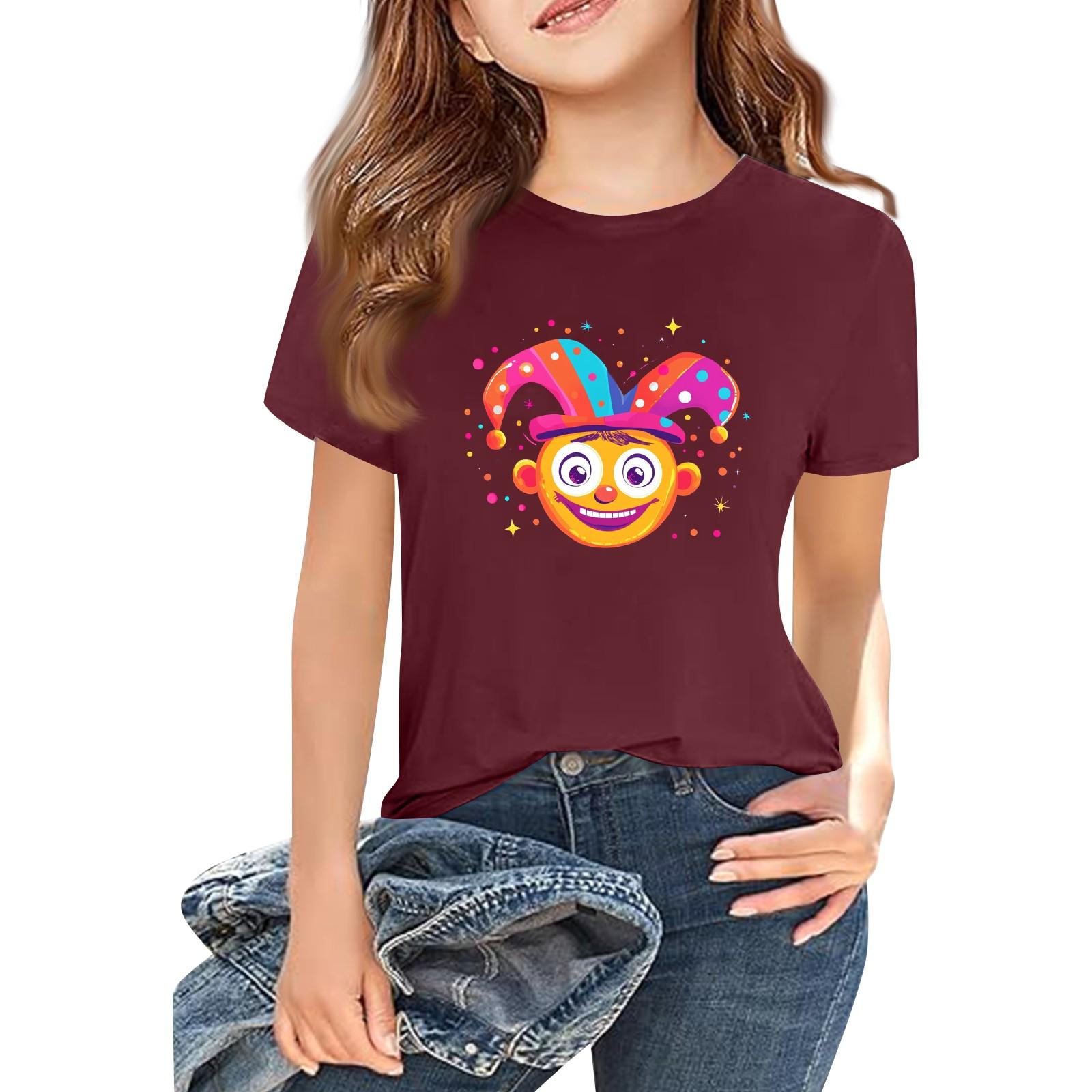 Children s Fashion Casual Short Sleeve Printed Round Neck Short Sleeve T-Shirt Top 150 винний
Children s Fashion Casual Short Sleeve Printed Round Neck Short Sleeve T-Shirt Top 150 винний