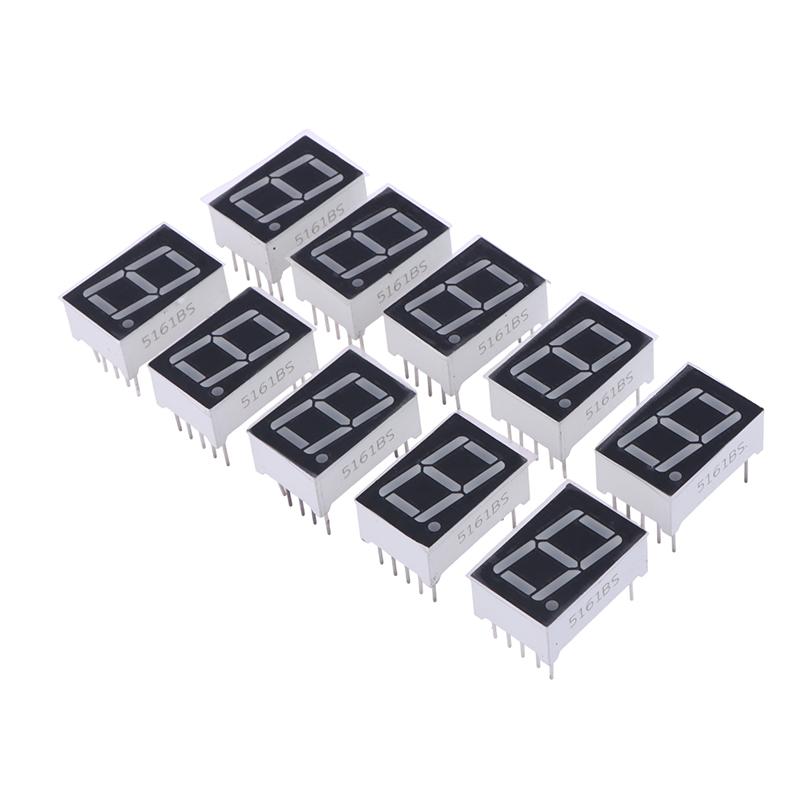 10Pcs Digital Tube Common Anodecathode 0.56 Inch 10Pins 5161As 5161Bs 1 Bit Digit 7 Segment Red Led Digital Display Digitron BS 10Pcs
10Pcs Digital Tube Common Anodecathode 0.56 Inch 10Pins 5161As 5161Bs 1 Bit Digit 7 Segment Red Led Digital Display Digitron BS 10Pcs